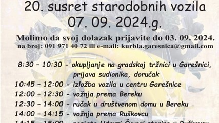 20. susret starodobnih vozila